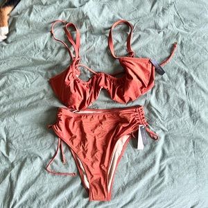 Burnt Orange Shimmer Bikini